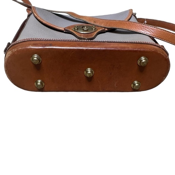 Vintage Dooney & Bourke Cavalry Spectator Bag pebbled leather - Picture 3 of 6